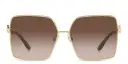 Shop Dolce & Gabbana Oversized Wide Square Sunglasses online.