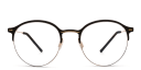 Shop MONOGRAM Unisex Half Rim Round Eyeglasses online.
