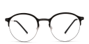Shop MONOGRAM Unisex Half Rim Round Eyeglasses online.