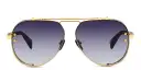 Shop BALMAIN Captaine Unisex Aviator Sunglasses online.