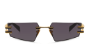 Shop BALMAIN Fixe Unisex Rimless Rectangle Sunglasses online.