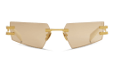 Shop BALMAIN Fixe Unisex Rimless Rectangle Sunglasses online.