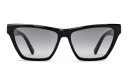 Shop SAINT LAURENT YSL Logo Cat-Eye Sunglasses online.