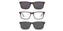 Shop EYE'M Clip-On Rectangle Eyeglasses online.