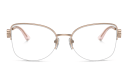 Shop BVLGARI Half-Rim Cat-Eye Eyeglasses online.
