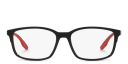 Shop Prada Linea Rossa Wide Pillow Eyeglasses online.