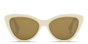 Shop FENDI Lettering Cat-Eye Sunglasses online.