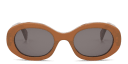Shop CELINE Triomphe Oval Sunglasses online.