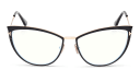 Shop TOM FORD Wide Cat-Eye Eyeglasses online.