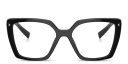 Shop PRADA Logo Signature Square Eyeglasses online.