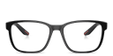 Shop Prada Linea Rossa Wide Pillow Eyeglasses online.