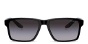 Shop Prada Linea Rossa Logo Rectangle Sunglasses online.