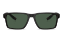 Shop Prada Linea Rossa Logo Rectangle Sunglasses online.