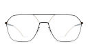 Shop MYKITA Unisex Jelva Wide Aviator Eyeglasses online.
