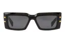 Shop BALMAIN Rectangle Sunglasses online.