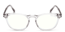 Shop TOM FORD Unisex Round Eyeglasses online.