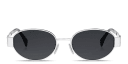 Shop CELINE Metal Triomphe Oval Sunglasses online.