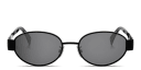 Shop CELINE Metal Triomphe Oval Sunglasses online.