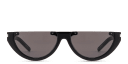 Shop SAINT LAURENT Unisex Half-Rim Cat-Eye Sunglasses online.