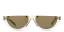Shop SAINT LAURENT Unisex Half-Rim Cat-Eye Sunglasses online.
