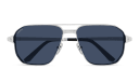 Shop Cartier Santos de Cartier Wide Pilot Sunglasses online.