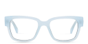 Shop OFF WHITE Style 59 Unisex Square Eyeglasses online.