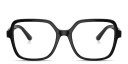 Shop Dolce & Gabbana DG Oversized Square Eyeglasses online.