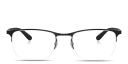Shop Ray-Ban Optics Unisex Half-Rim Irregular Eyeglasses online.