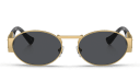 Shop VERSACE Medusa Unisex Oval Sunglasses online.
