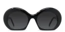 Shop LOEWE Curvy Round Sunglasses online.