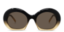 Shop LOEWE Curvy Round Sunglasses online.