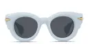 Shop LOEWE Signature Brown Pantos Sunglasses online.
