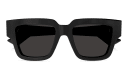 Shop BOTTEGA VENETA Nude Triangle Square Sunglasses online.