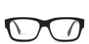 Shop FENDI Fendi Signature Wide Rectangle Eyeglasses online.