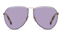 Shop ETRO Luxury Metal Unisex Pilot Sunglasses online.