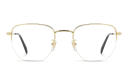 Shop DAVID BECKHAM Timeless Icons Half-Rim Irregular Eyeglasses online.