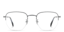 Shop DAVID BECKHAM Timeless Icons Half-Rim Irregular Eyeglasses online.