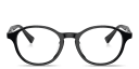 Shop BRUNELLO CUCINELLI Logo Unisex Round Eyeglasses online.