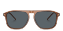 Shop GIORGIO ARMANI Logo Square Sunglasses online.