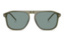 Shop GIORGIO ARMANI Logo Square Sunglasses online.