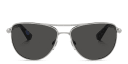 Shop BURBERRY Logo Aviator Sunglasses online.