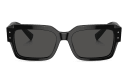Shop Dolce & Gabbana Logo Rectangle Sunglasses online.