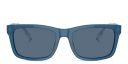 Shop Emporio Armani Logo Rectangle Sunglasses online.