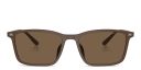 Shop Emporio Armani Logo Rectangle Sunglasses online.