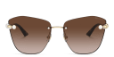 Shop JIMMY CHOO Pearl-Embellished Rimless Cat-Eye Sunglasses online.