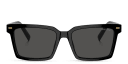 Shop MIU MIU Vertical Logo Rectangle Sunglasses online.