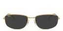 Shop Ray-Ban Logo-Engraved Unisex Irregular Sunglasses online.