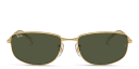 Shop Ray-Ban Logo-Engraved Unisex Irregular Sunglasses online.