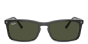 Shop Ray-Ban Logo-Embossed Unisex Rectangle Sunglasses online.