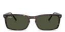 Shop Ray-Ban Logo-Embossed Unisex Rectangle Sunglasses online.